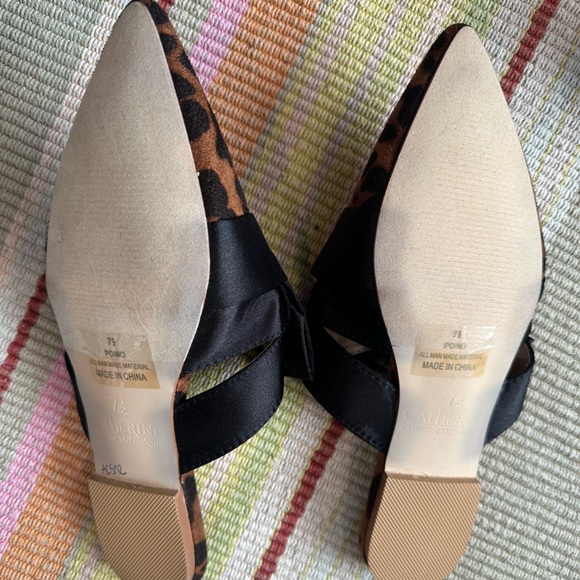 Catherine Malandrino Poino Animal Print Mules - Picture 2 of 2
